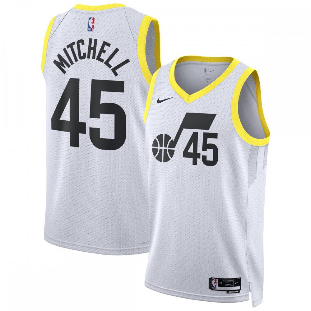 Donovan Mitchell Utah Jazz Unisex 2022/23 Swingman Jersey - Icon Edition - White-Pro Kit Vault | Brand New 26/27 Sports Jerseys